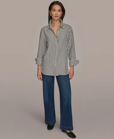 Donna Karan Weekend Women's Long-sleeve Button-down Shirt