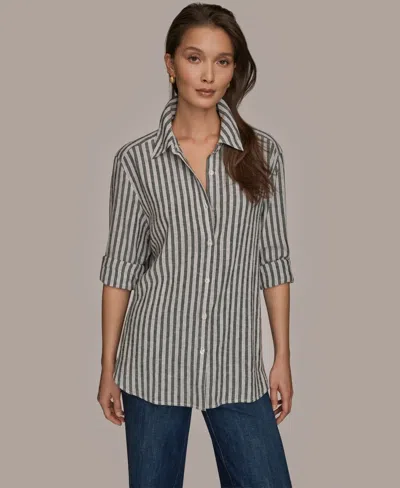 Donna Karan Weekend Women's Long-sleeve Button-down Shirt