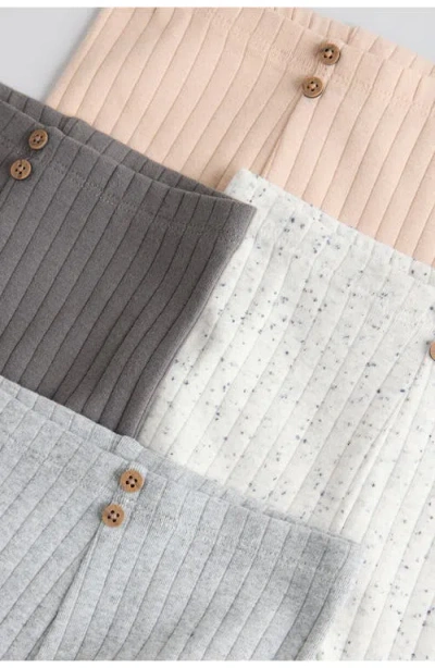 Next 4-pack Rib Leggings In Neutral