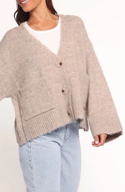 Petal And Pup Petal & Pup Fern Bell Sleeve Cardigan In Brown