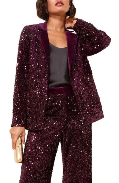 Friends Like These Sequin Blazer In Purple