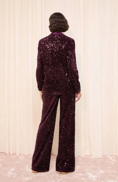 Friends Like These Sequin Blazer In Purple