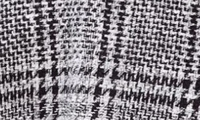 Friends Like These Check Long Sleeve Bouclé Minidress In Gray