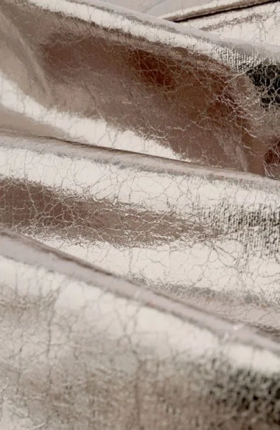 Next Metallic Faux Leather Miniskirt In Metallic