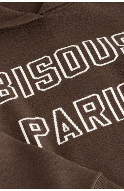 Next Knit Hoodie In Brown