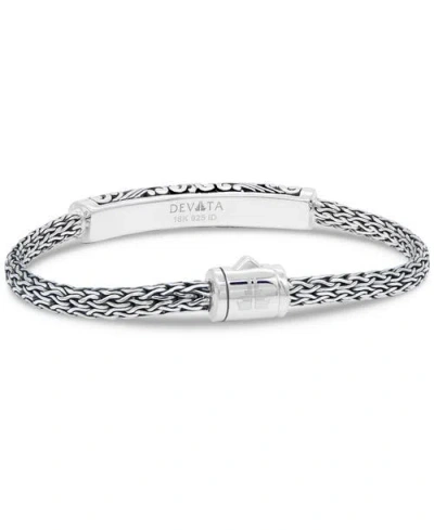 Devata Bali Filigree With Dragon Bone Chain Bracelet In Metallic