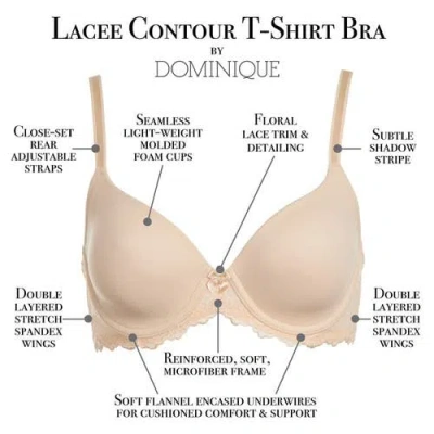 Dominique Intimates Lacee Everyday Contour T-shirt Bra In Pink
