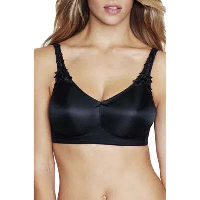 Dominique Intimates Jillian Wire-free Seamless Minimizer Bra In Black
