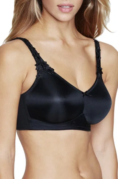 Dominique Intimates Jillian Wire-free Seamless Minimizer Bra In Black
