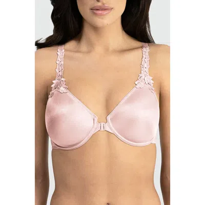 Dominique Intimates Meryl Front Closure Minimizer Racerback Bra In Pink