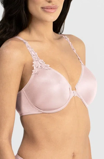 Dominique Intimates Meryl Front Closure Minimizer Racerback Bra In Pink