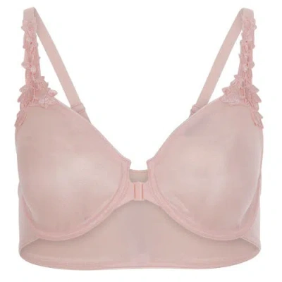 Dominique Intimates Meryl Front Closure Minimizer Racerback Bra In Pink