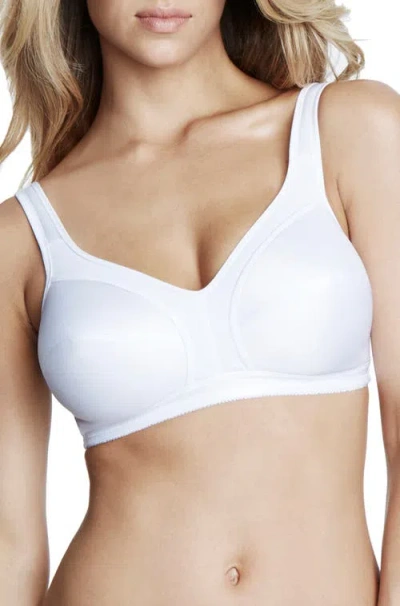 Dominique Intimates Isabella Everyday Wire Free Cotton Lined Bra In White