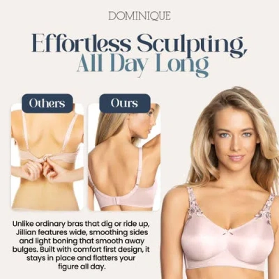 Dominique Intimates Jillian Wire-free Seamless Minimizer Bra In Pink
