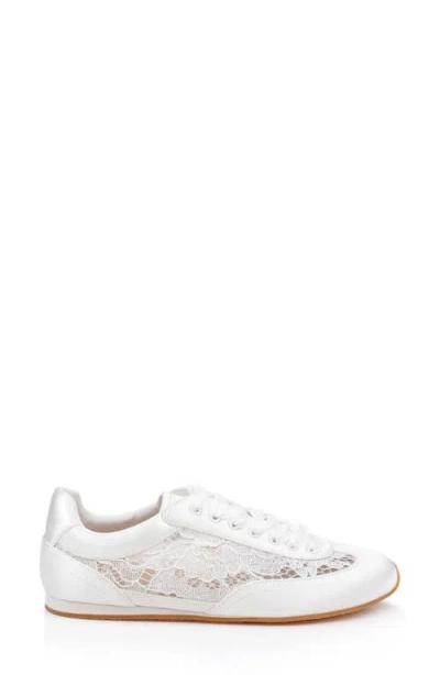 Jewel Badgley Mischka Inez Sneaker In White
