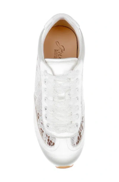 Jewel Badgley Mischka Inez Sneaker In White