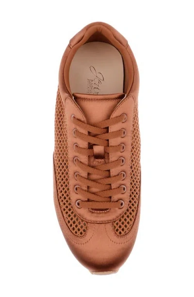Jewel Badgley Mischka Inez Sneaker In Brown