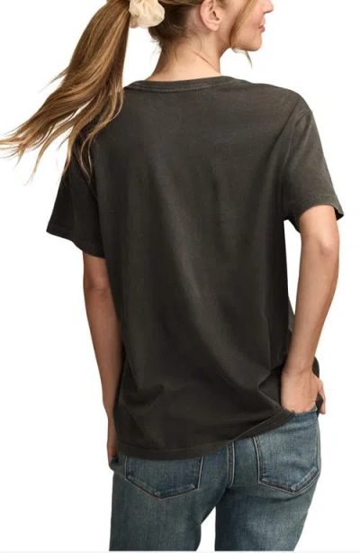Lucky Brand Rolling Stones Graphic T-shirt In Black