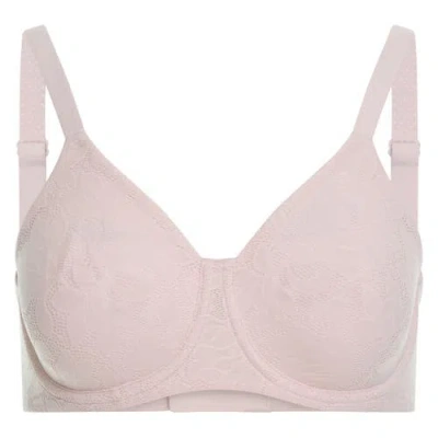 Dominique Intimates Jacqueline Seamless Jacquard Minimizer Bra In Pink
