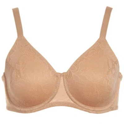 Dominique Intimates Jacqueline Seamless Jacquard Minimizer Bra In Brown