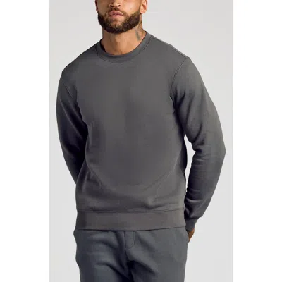 True Classic Fleece Crewneck Sweatshirt In Black