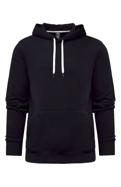 True Classic Fleece Pullover Hoodie In Black