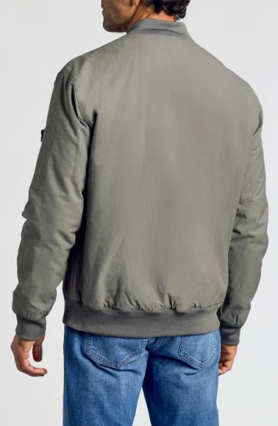 True Classic Water Resistant Cotton Blend Bomber Jacket In Green