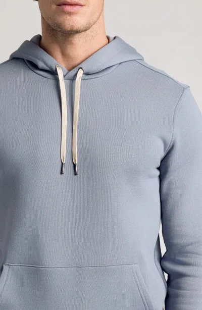 True Classic Fleece Pullover Hoodie In Blue