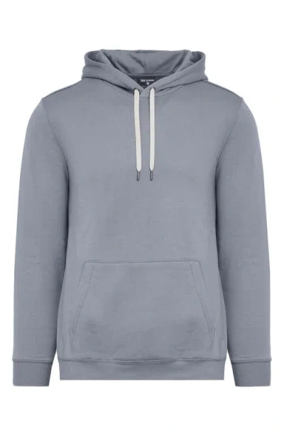 True Classic Fleece Pullover Hoodie In Blue