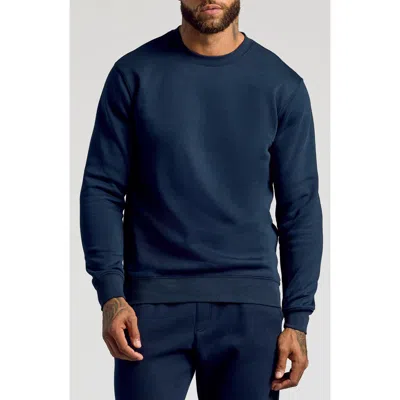True Classic Fleece Crewneck Sweatshirt In Blue