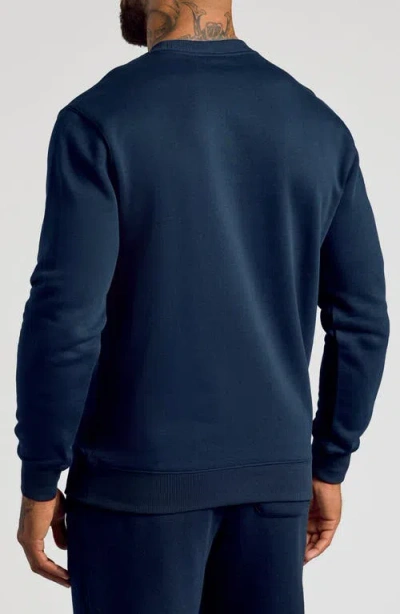 True Classic Fleece Crewneck Sweatshirt In Blue