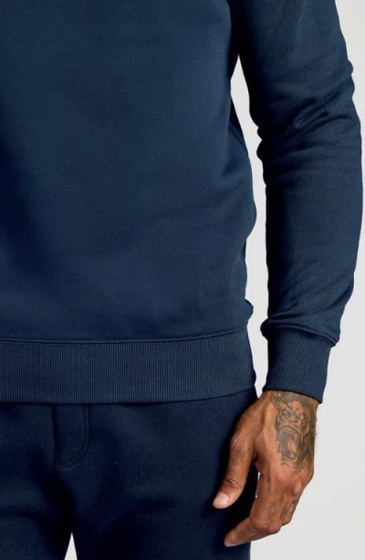 True Classic Fleece Crewneck Sweatshirt In Blue