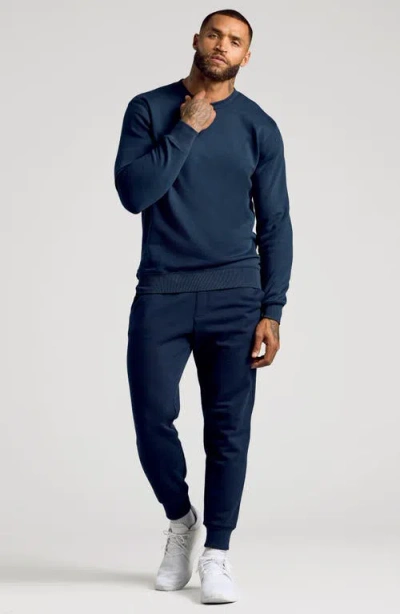 True Classic Fleece Crewneck Sweatshirt In Blue