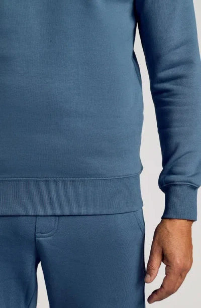 True Classic Fleece Crewneck Sweatshirt In Blue