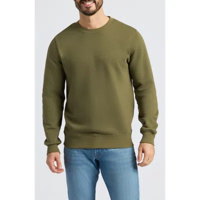 True Classic Fleece Crewneck Sweatshirt In Green