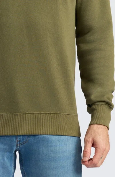 True Classic Fleece Crewneck Sweatshirt In Green