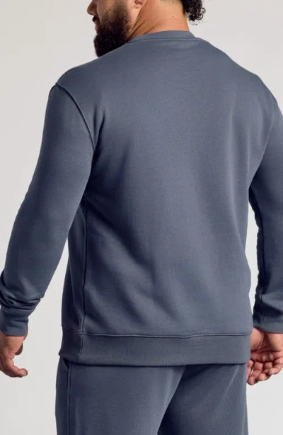True Classic Fleece Crewneck Sweatshirt In Blue