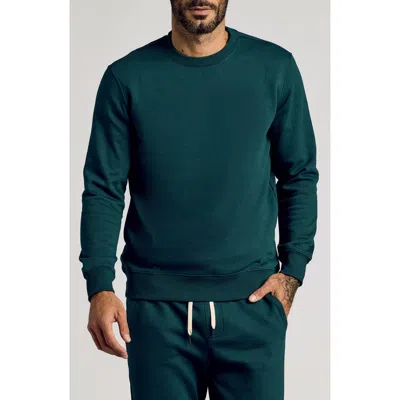 True Classic Fleece Crewneck Sweatshirt In Green