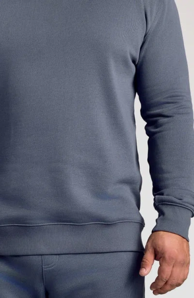 True Classic Fleece Crewneck Sweatshirt In Blue