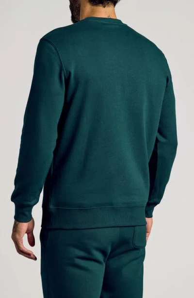 True Classic Fleece Crewneck Sweatshirt In Green