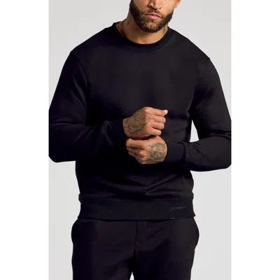 True Classic Fleece Crewneck Sweatshirt In Black