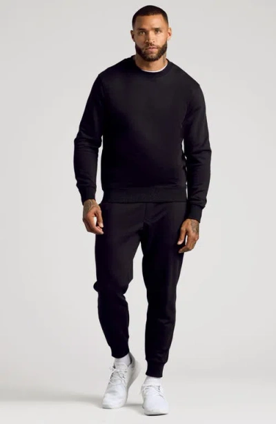 True Classic Fleece Crewneck Sweatshirt In Black