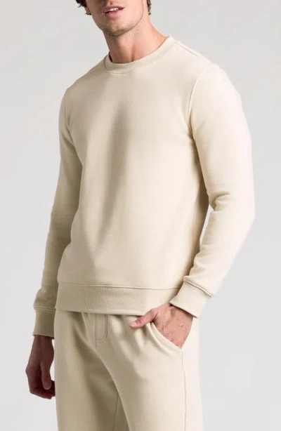 True Classic Fleece Crewneck Sweatshirt In Neutral