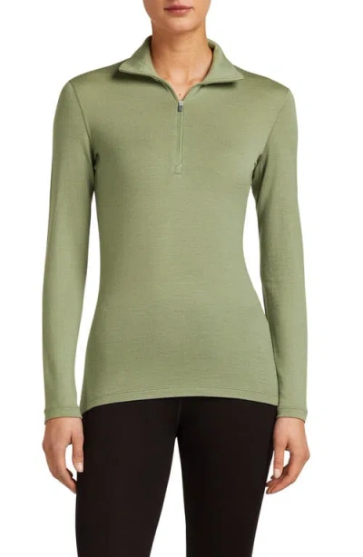 Icebreaker 260 Tech Merino Wool Half Zip Top In Green
