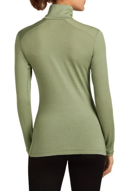 Icebreaker 260 Tech Merino Wool Half Zip Top In Green