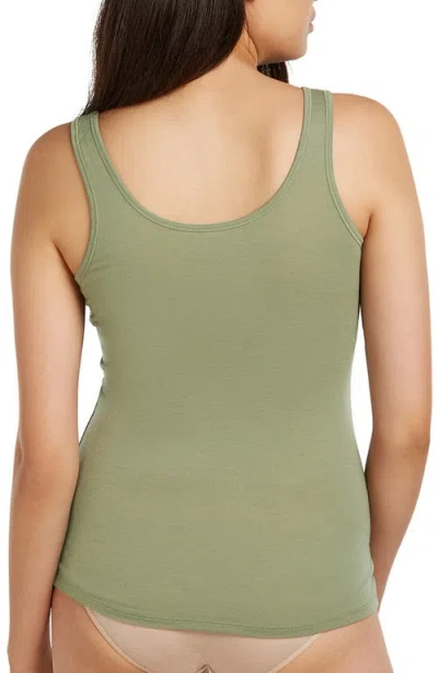 Icebreaker Siren Merino Wool Blend Tank In Green