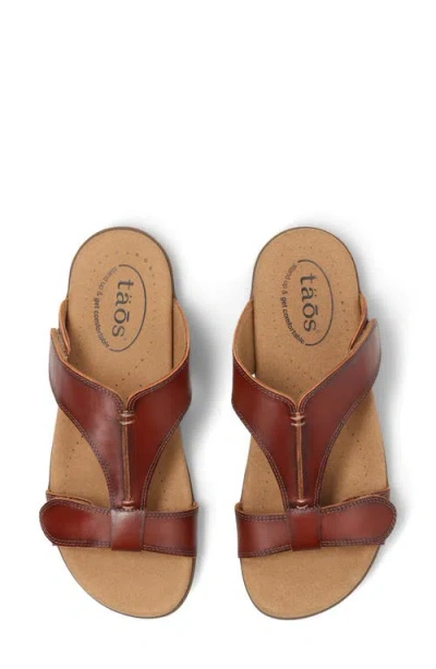 Taos Slide Show Slide Sandal In Brown