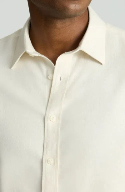 Untuckit Veneto Regular Fit Textured Wrinkle Free Cotton Button-down Shirt In White