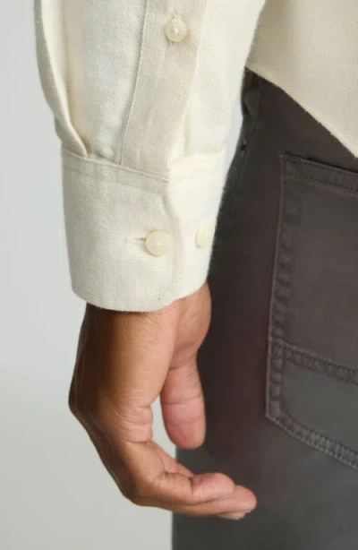 Untuckit Veneto Regular Fit Textured Wrinkle Free Cotton Button-down Shirt In White