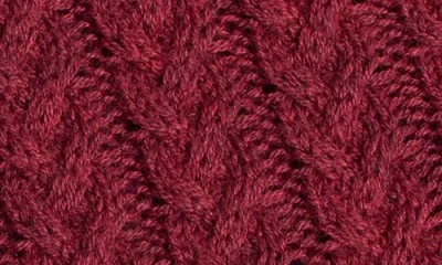 Untuckit Castilla Cable Knit Half Button Pullover In Burgundy